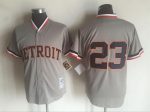 Vintage Detroit Tigers #23 Stitched Gray Baseball Jersey Throwback Edition