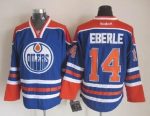 Vintage Edmonton Oilers #14 EBERLE Stitched Blue-Orange Hockey Jersey Throwback Edition