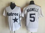 Vintage Houston Astros #5 Jeff Bagwell Stitched White Black Baseball Jersey Throwback Edition