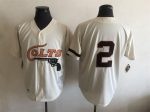 Vintage Houston Colt .45s #2 Stitched Cream Baseball Jersey Throwback Edition