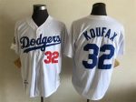 Vintage Los Angeles Dodgers #32 Sandy Koufax Stitched White Baseball Jersey Throwback Edition
