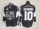 Vintage Los Angeles Kings #10 RICHARDS Stitched Black-White-Grey Hockey Jersey Throwback Edition