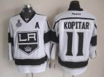Vintage Los Angeles Kings #11 KOPITAR Stitched White-Black-Grey Hockey Jersey Throwback Edition