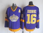 Vintage Los Angeles Kings #16 DIONNE Stitched Purple-Yellow Hockey Jersey Throwback Edition