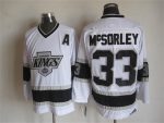 Vintage Los Angeles Kings #33 McSORLEY Stitched Black-White-Grey Hockey Jersey Throwback Edition