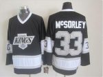 Vintage Los Angeles Kings #33 McSORLEY Stitched Black-White-Grey Hockey Jersey Throwback Edition (2)