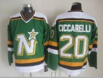 Vintage Minnesota North Stars #20 CICCARELLI Stitched Green Hockey Jersey