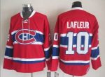 Vintage Montreal Canadiens #10 LAFLEUR Stitched Red-Blue-White Hockey Jersey Throwback Edition (2)