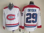 Vintage Montreal Canadiens #29 DRYDEN Stitched White-Red-Blue Hockey Jersey Throwback Edition