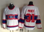 Vintage Montreal Canadiens #31 PRICE Stitched White-Red-Blue Hockey Jersey Throwback Edition