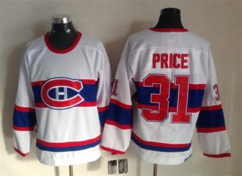 Vintage Montreal Canadiens #31 PRICE Stitched White-Red-Blue Hockey Jersey Throwback Edition