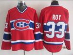 Vintage Montreal Canadiens #33 ROY Stitched Red-Blue-White Hockey Jersey Throwback Edition