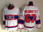 Vintage Montreal Canadiens #67 PACIORETTY Stitched White-Red-Blue Hockey Jersey Throwback Edition (2)