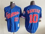 Vintage Montreal Expos #10 Andre Dawson Stitched Blue Mesh Baseball Jersey Throwback Edition