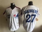 Vintage Montreal Expos #27 Vladimir Guerrero Stitched White Baseball Jersey Throwback Edition