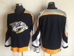 Vintage Nashville Predators Blank Stitched Dark Blue Hockey Jersey Throwback Edition