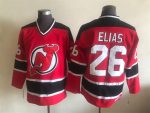 Vintage New Jersey Devils #26 ELIAS Stitched Red-Black-White Hockey Jersey Throwback Edition