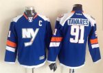 Vintage New York Islanders #91 TAVARES Stitched Blue-Orange-White Hockey Jersey Throwback Edition