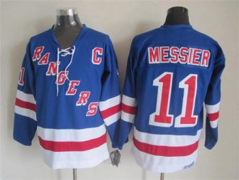 Vintage New York Rangers #11 MESSIER stitched Royal Blue-Hockey Jersey Throwback Edition