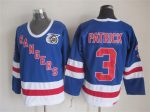 Vintage New York Rangers #3 PATRICK stitched Royal Blue-Red-White Hockey Jersey Throwback Edition