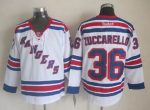 Vintage New York Rangers #36 ZUCCARELLO Stitched White-Blue-Red Hockey Jersey Throwback Edition