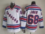 Vintage New York Rangers #68 JAGR Stitched White-Blue-Red Hockey Jersey Throwback Edition