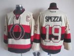 Vintage Ottawa Senators #19 SPEZZA stitched White-Red-Black Hockey Jersey Throwback Edition