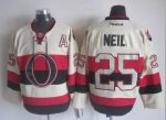 Vintage Ottawa Senators #25 NEIL stitched Cream-Black-Red Hockey Jersey Throwback Edition