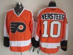 Vintage Philadelphia Flyers #10 VERSTEEG stitched Orange-White-Black Hockey Jersey Throwback Edition
