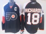 Vintage Philadelphia Flyers #18 RICHARDS stitched Black-Orange-White Hockey Jersey Throwback Edition