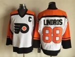 Vintage Philadelphia Flyers #88 LINDROS stitched Orange-White-Black Hockey Jersey Throwback Edition