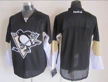 Vintage Pittsburgh Penguins stitched Black-Beige-White Hockey Jersey Throwback Edition