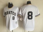 Vintage Pittsburgh Pirates #8 Willie Stargell Stitched White Baseball Jersey Throwback Edition
