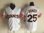 Vintage San Francisco Giants #25 Barry Bonds Stitched White Baseball Jersey Throwback Edition