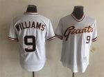 Vintage San Francisco Giants #9 Matt Williams Stitched White Baseball Jersey Throwback Edition (2)