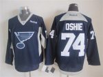 Vintage St. Louis Blues #74 OSHIE stitched Navy Blue-Grey-White Hockey Jersey Throwback Edition
