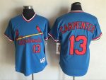 Vintage St. Louis Cardinals #13 Matt Carpenter Stitched Light Blue Baseball Jersey Throwback Edition