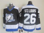 Vintage Tampa Bay Lightning #26 ST. LOUIS stitched Black-White-Blue Hockey Jersey Throwback Edition