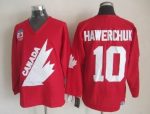 Vintage Team Canada #10 Dale Hawerchuk Stitched Red Hockey Jersey Throwback Edition