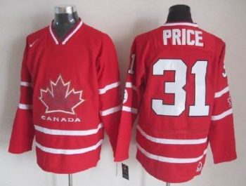 Vintage Team Canada #31 Carey Price Stitched Red Hockey Jersey Throwback Edition