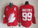 Vintage Team Canada #99 Wayne Gretzky Stitched Red Hockey Jersey Throwback Edition