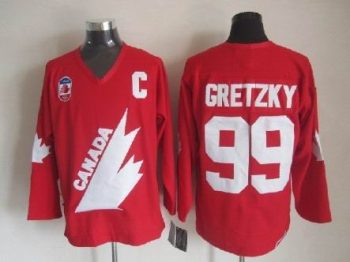 Vintage Team Canada #99 Wayne Gretzky Stitched Red Hockey Jersey Throwback Edition