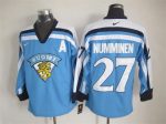 Vintage Team Finland #27 Teppo Numminen Stitched Light Blue Hockey Jersey Throwback Edition