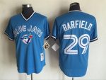 Vintage Toronto Blue Jays #29 Jesse Barfield Stitched Light Blue Baseball Jersey Throwback Edition