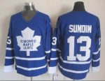 Vintage Toronto Maple Leafs #13 SUNDIN stitched Blue-White Hockey Jersey Throwback Edition (2)