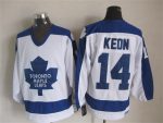 Vintage Toronto Maple Leafs #14 KEON stitched Blue-White Hockey Jersey Throwback Edition