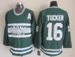 Vintage Toronto Maple Leafs #16 TUCKER stitched Green-White Hockey Jersey Throwback Edition