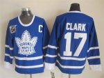 Vintage Toronto Maple Leafs #17 CLARK stitched Blue-White Hockey Jersey Throwback Edition (2)