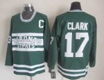 Vintage Toronto Maple Leafs #17 CLARK stitched Green-White Hockey Jersey Throwback Edition