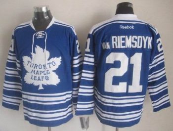Vintage Toronto Maple Leafs #21 VAN RIEMSDYK stitched Blue-White Hockey Jersey Throwback Edition (2)